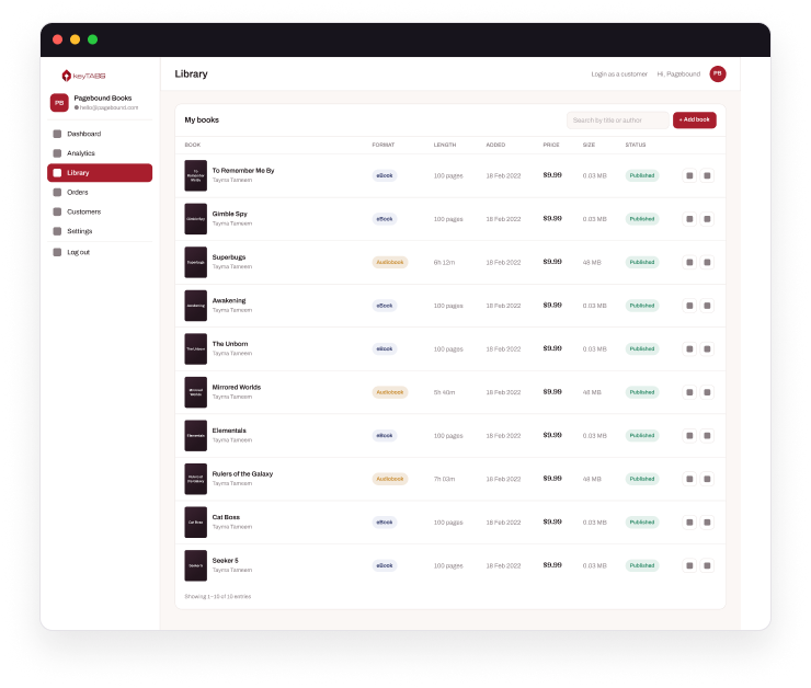 keyTABS library management screenshot